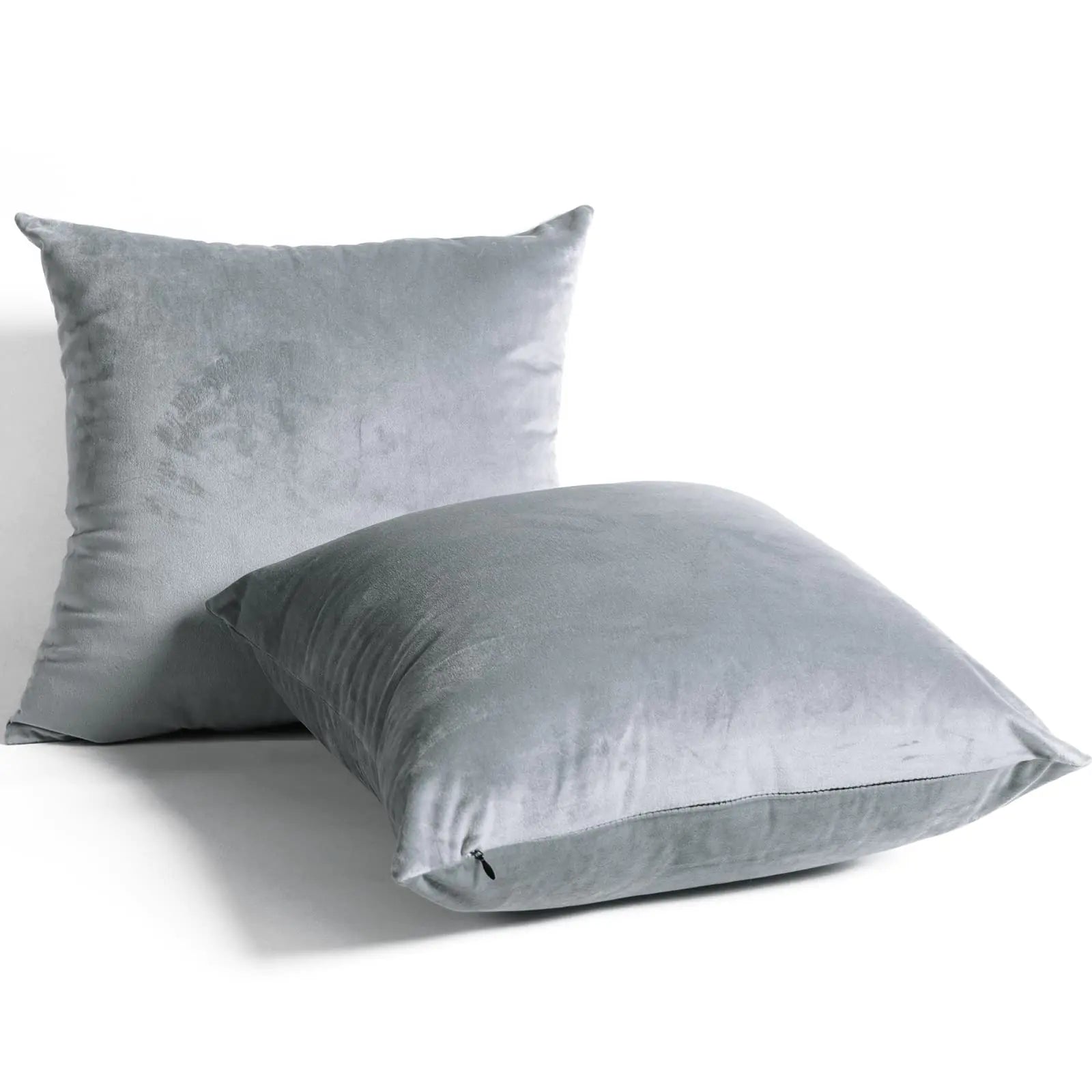 LifeIn Throw Pillow Covers – Set van 2 Boho/Farmhouse Sierkussenhoezen – Vierkant, 45×45 cm – Perfect voor Sofa, Bed, Stoel & Woonkamer – Grijs