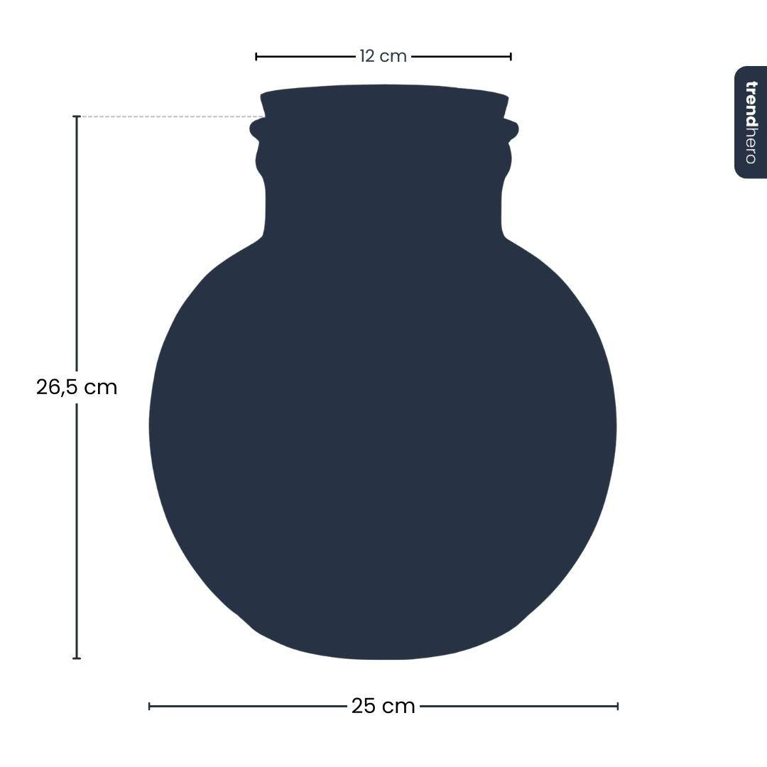 Terrarium fles (met) verlichting - Teddy - Ø 25 cm ↑ 26,5 cm - Zonder LED-kurk